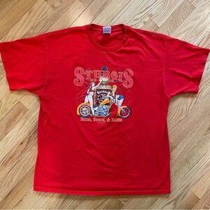 Vintage Sturgis Black Hills Motorcycle Rally 2005 Bikes Booze Babes T-shirt